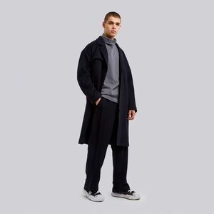 NWT DEPT. ANONYM Straight-Fit Pleated Pants Black